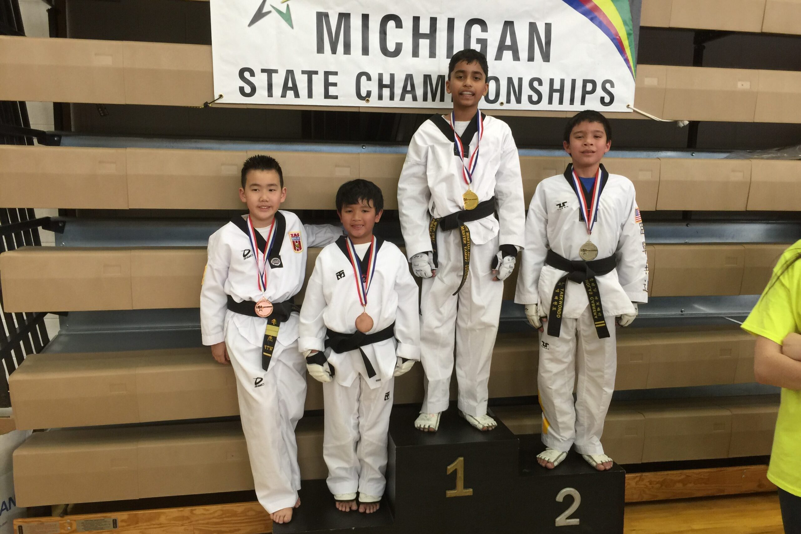 Troy Martial Arts students in Taekwondo tournament